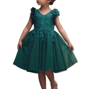 Trish Scully Bianca Emerald Green Tutu‎ Formal Dress 5T